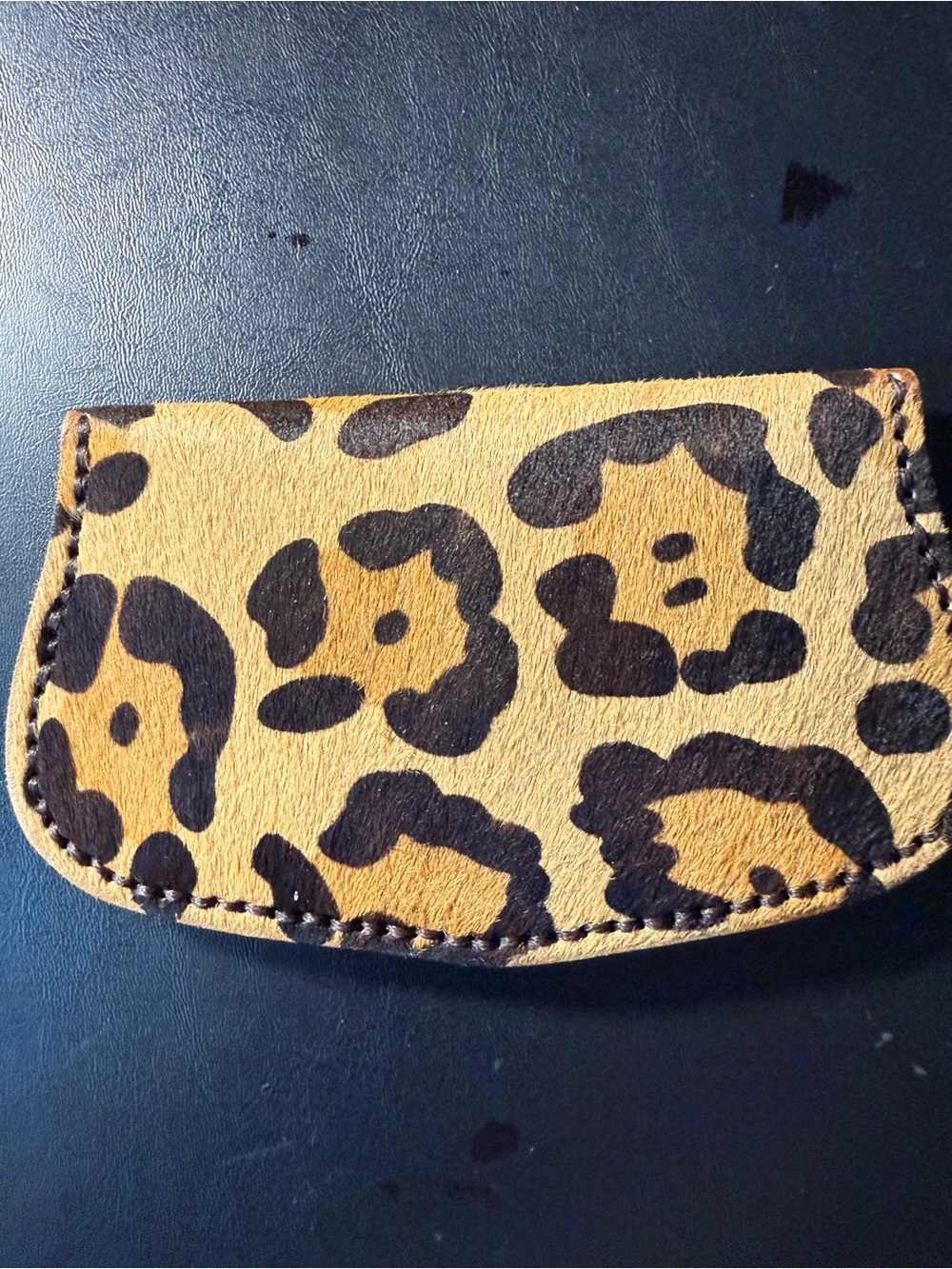 Upcycled handmade Wallet w/ leather accents. - Picture 2 of 3